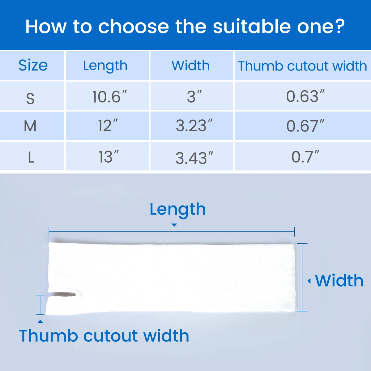 VELPEAU Wrist Liner Stockinette Elastic for Skin Protection and Reduce Friction Cotton Arm Sock Sleeve for Under Splint 10PCS